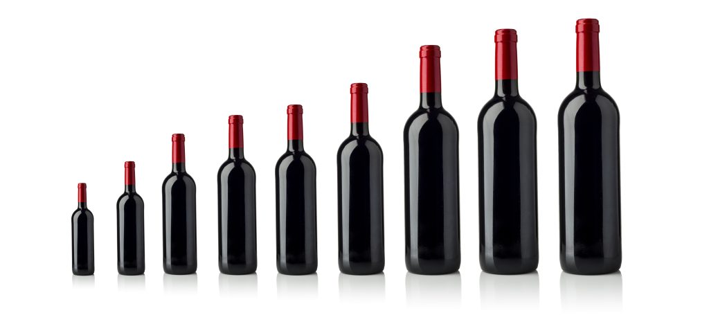 tamaños botellas de vino